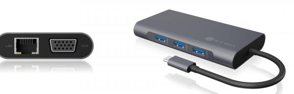 ICY BOX 9-in-1 Multifunctional USB-C Hub Adapter